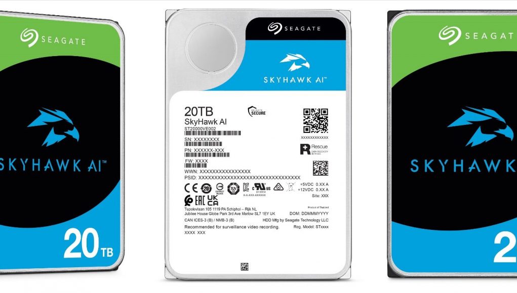 Seagate cung cấp ứng dụng bảo mật biên với ổ cứng SkyHawk AI 20TB