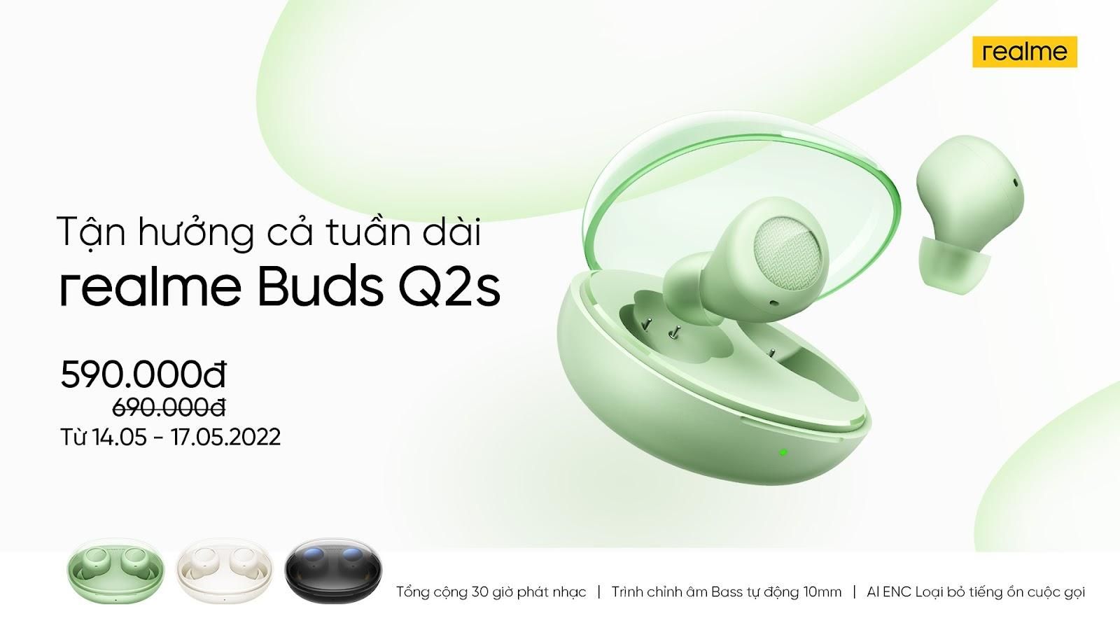 Realme 9 và Buds Q2s lên kệ với ưu đãi lớn