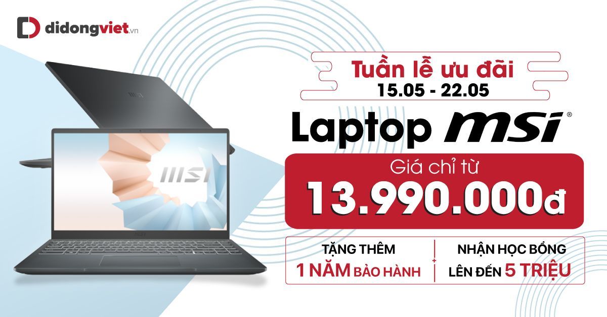 Giá bán laptop giảm mạnh giữa tháng 5, dòng gaming giảm đến 5 triệu đồng