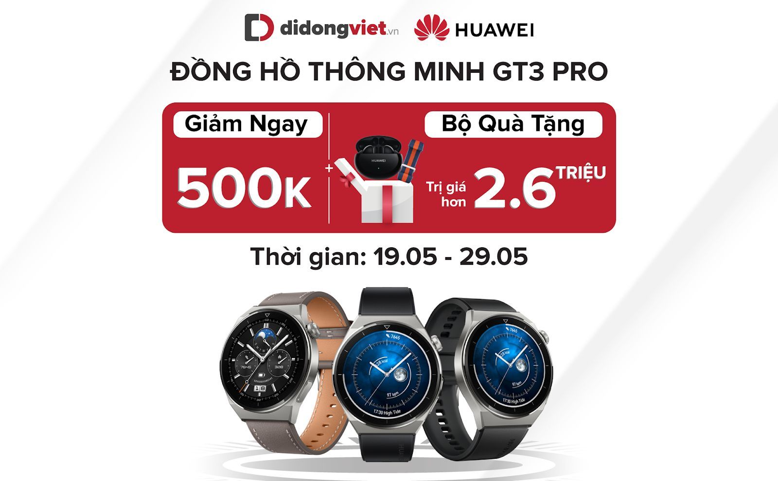 Huawei Watch GT3 Pro mở bán tại Việt Nam, chú trọng hơn tính năng theo dõi sức khỏe, giá từ 7,99 triệu đồng