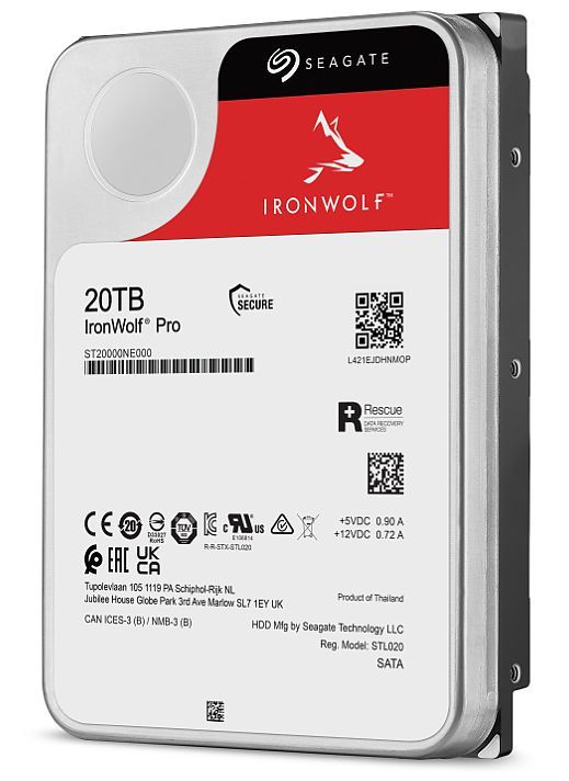 Seagate ra mắt ổ cứng IronWolf Pro 20TB cho lưu trữ NAS