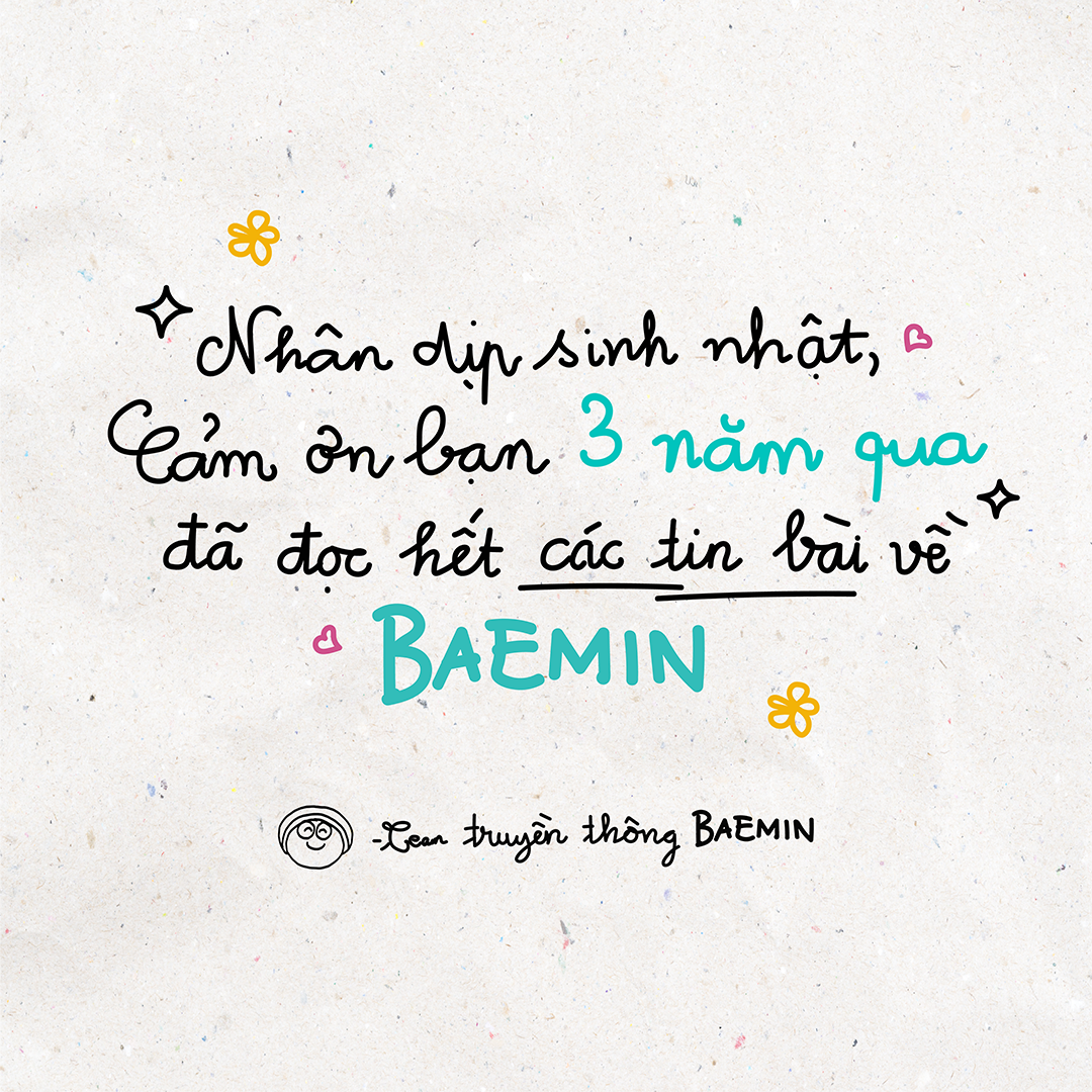 Ứng dụng BAEMIN tri ân khách hàng nhân dịp sinh nhật 3 tuổi