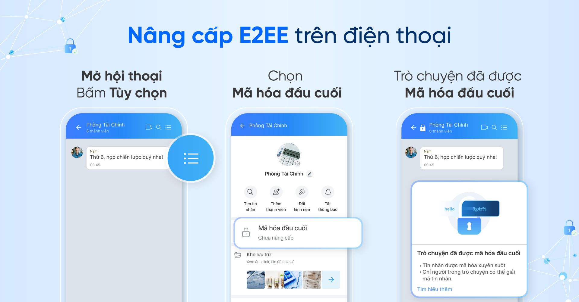 Zalo chính thức hỗ trợ mã hóa đầu cuối (E2EE)