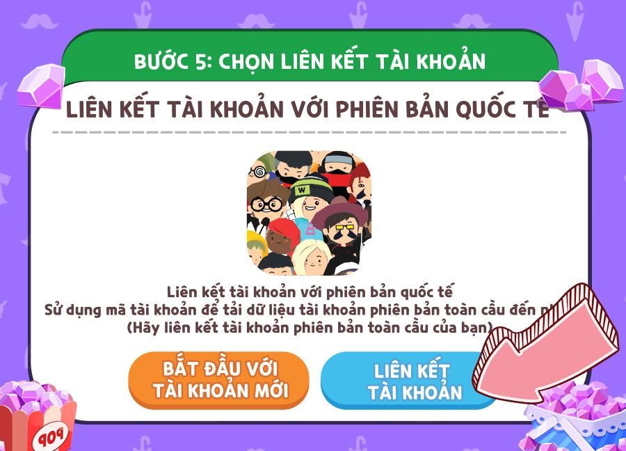 6 bước chuyển đổi để nhận 500 Kim Cương trong Play Together VNG
