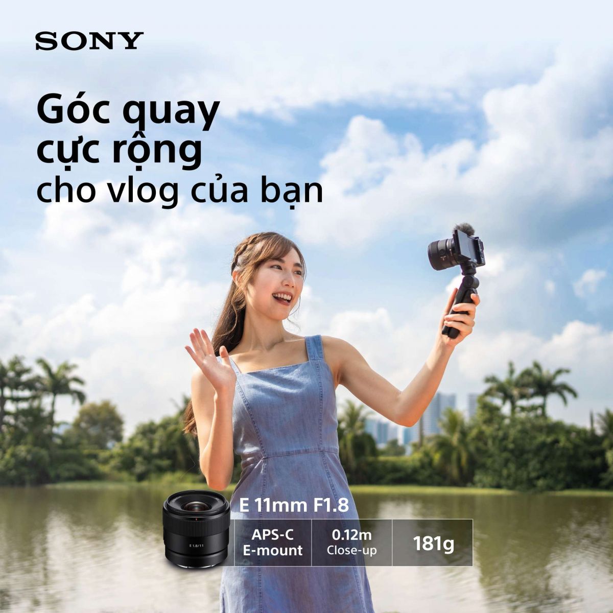 Sony ra mắt bộ ba ống kính góc rộng ngàm E dành cho máy ảnh cảm biến APS-C