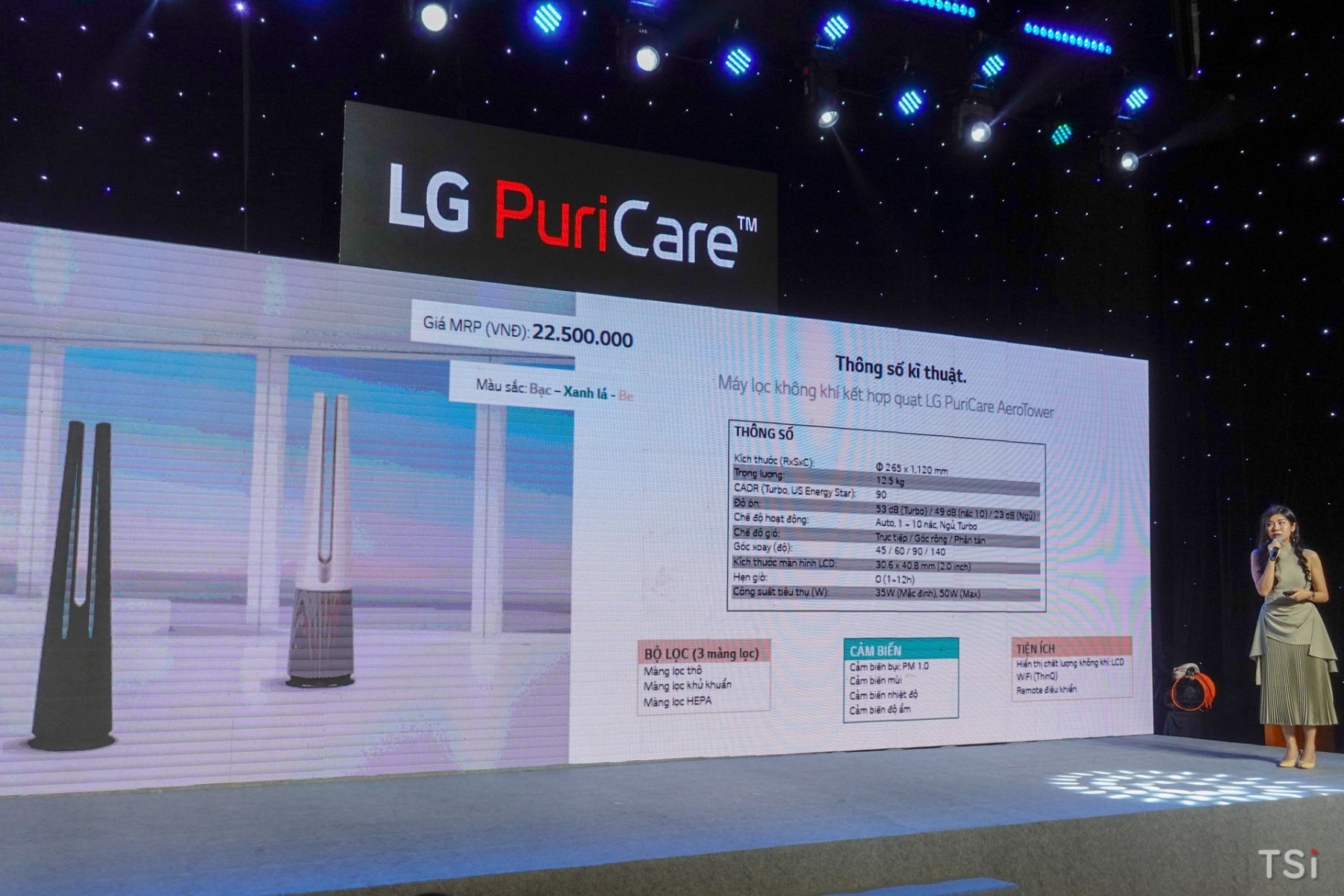 Ra mắt thiết bị lọc khí kết hợp quạt LG PuriCare AeroTower, giá 22,5 triệu đồng