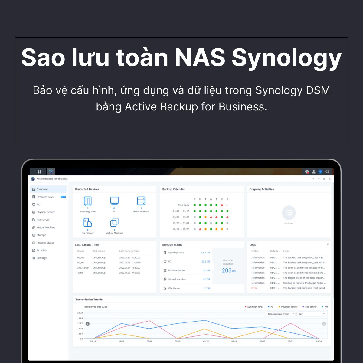 Synology phát hành bản cập nhật lớn cho hệ điều hành DSM với những cải tiến đáng kể cho các doanh nghiệp và mô hình triển khai quy mô lớn