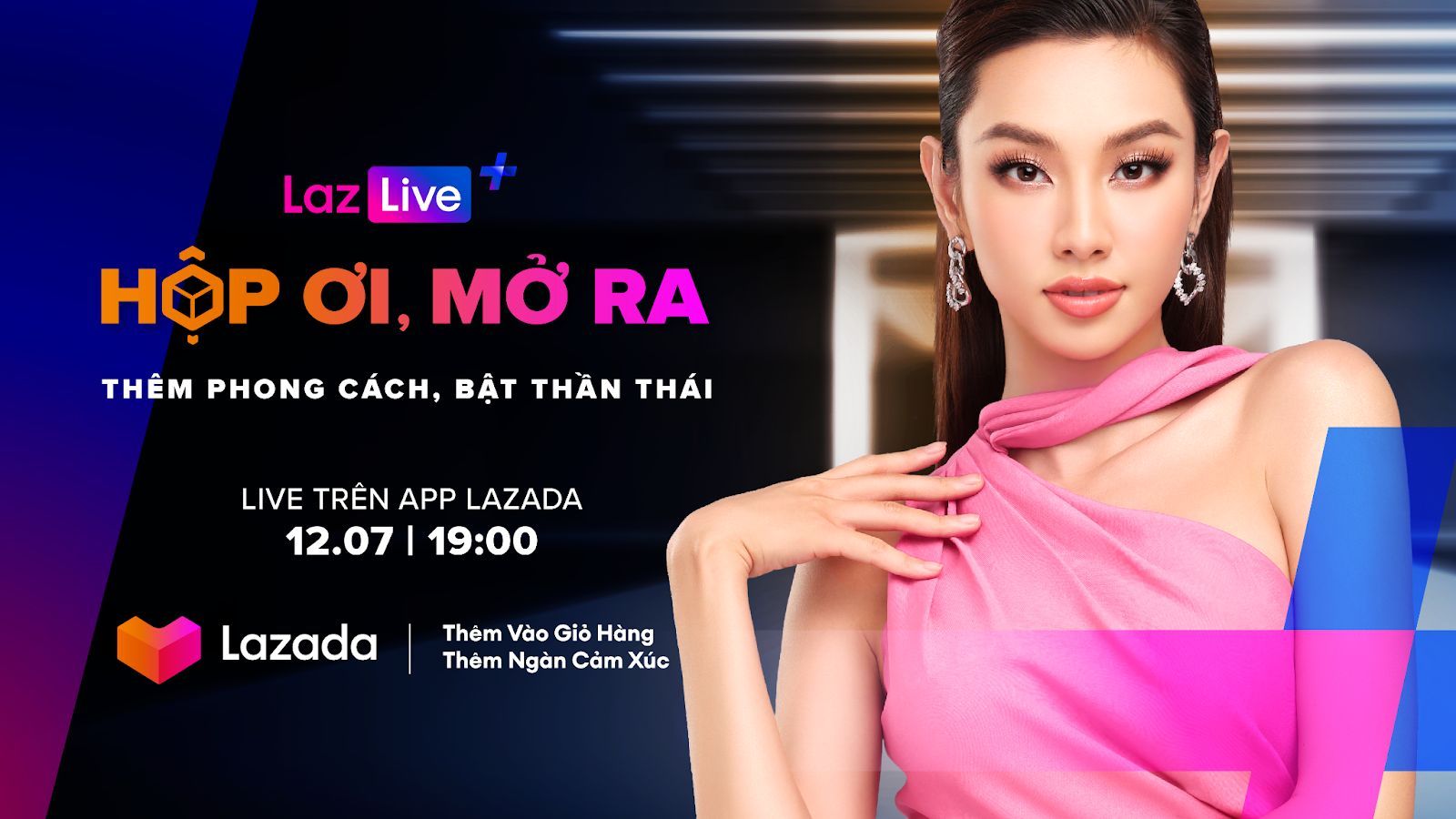 Chuỗi livestream LazLive+ của Lazada diễn ra từ ngày 12.7