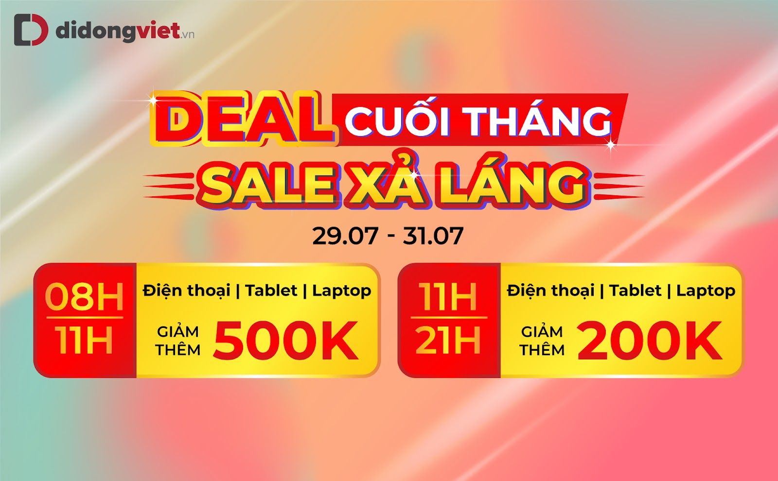 Di Động Việt giảm giá smartphone hơn 8 triệu, phụ kiện đến 65% 