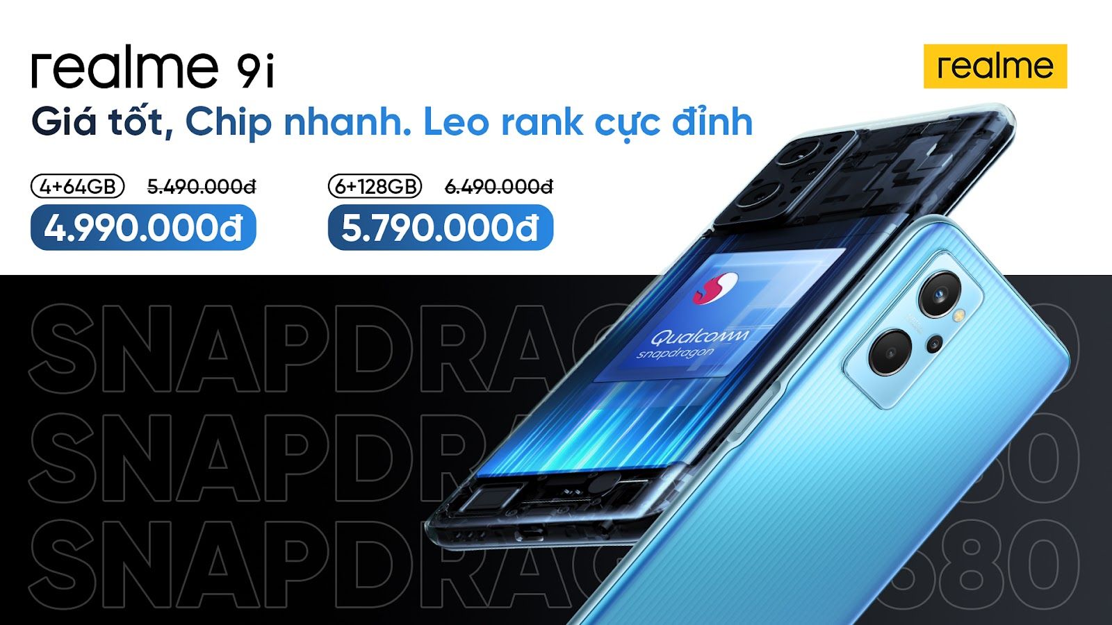 Realme giảm giá đồng loạt cho realme C21Y và realme 9i