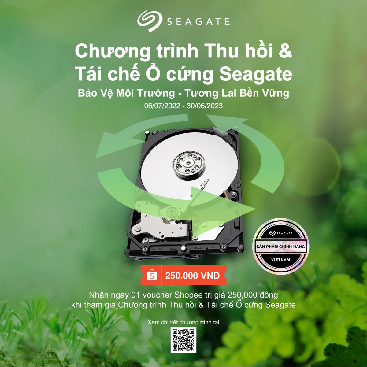 Seagate khởi động chương trình Thu hồi và tái chế ổ cứng tại Việt Nam