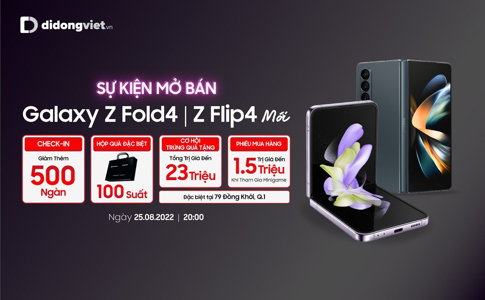 Di Động Việt mở bán sớm Galaxy Z mới ngay trong đêm, ưu đãi lên đến 10 triệu đồng