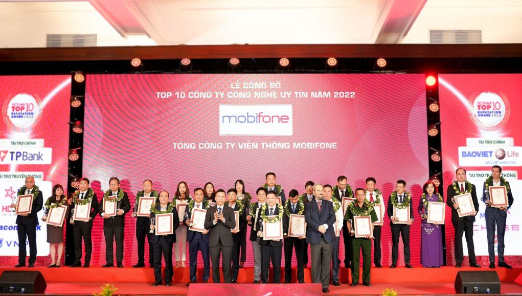 MobiFone vào top 10 công ty công nghệ uy tín năm 2022