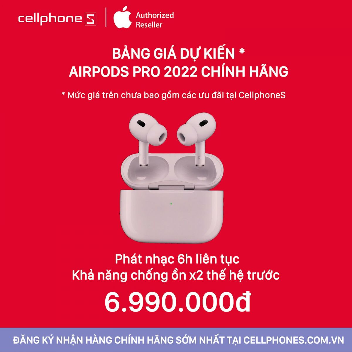 CellphoneS công bố giá dự kiến iPhone 14 series và Apple Watch, Airpods