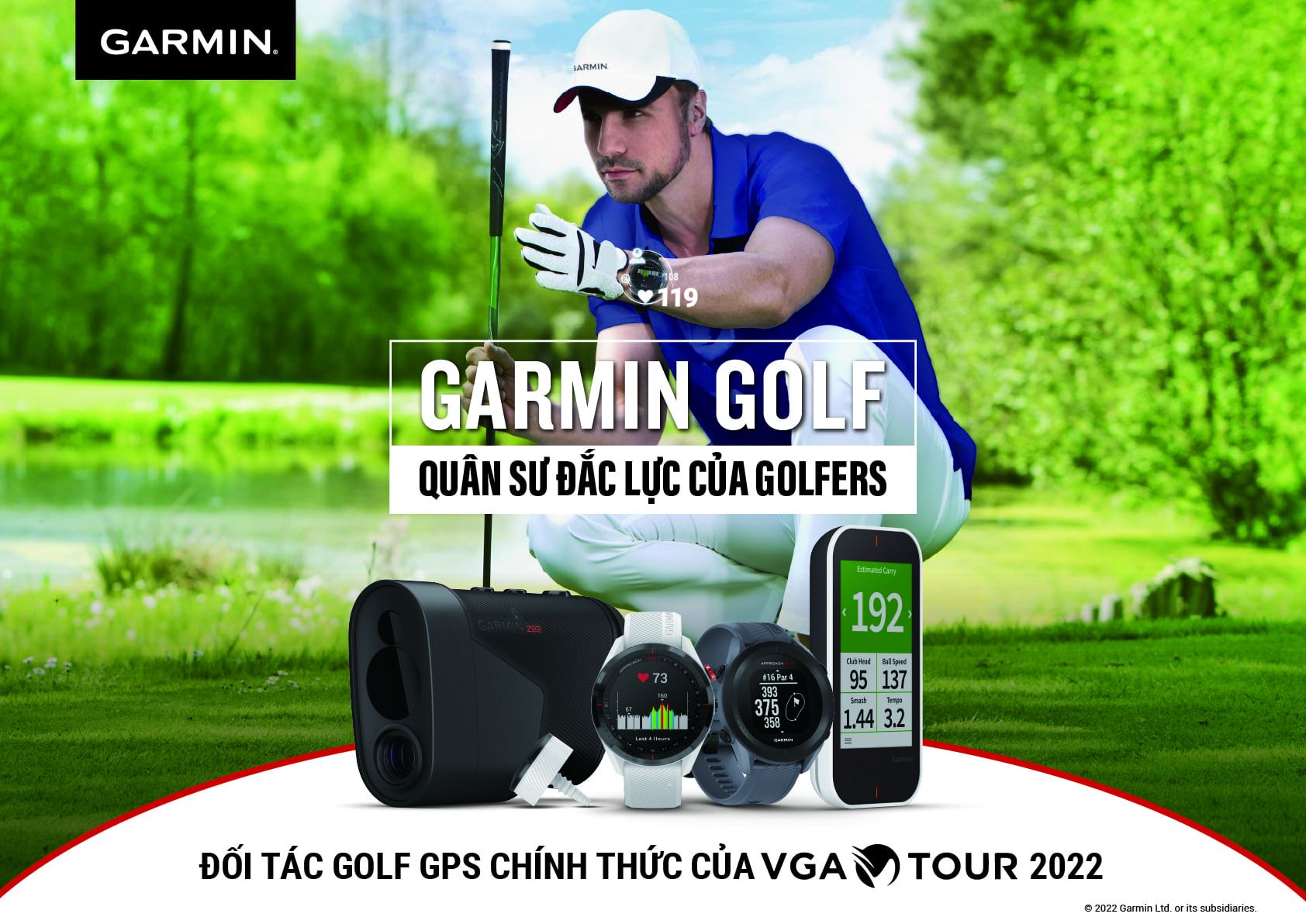 Garmin Golf áp dụng công nghệ và GPS cùng hệ thống giải đấu VGA Tour