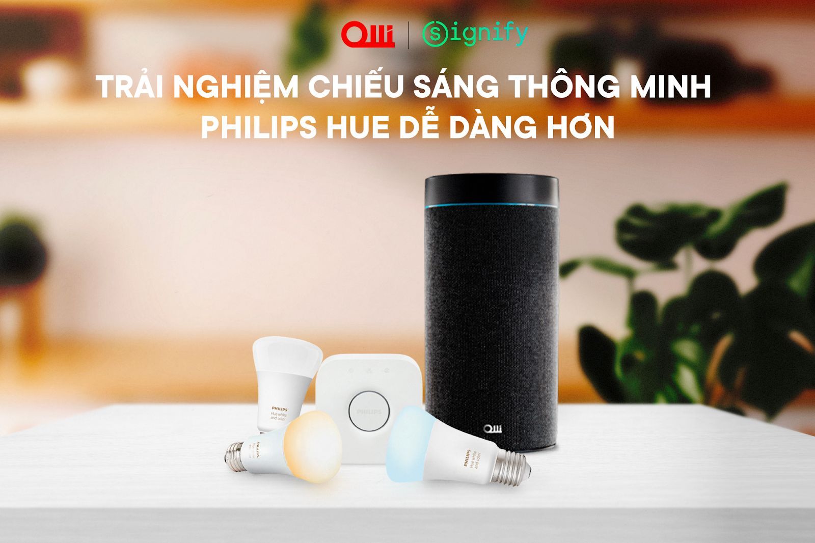 Chiếu sáng thông minh Philips Hue dễ dàng hơn với sự hợp tác của OLLI và Signify