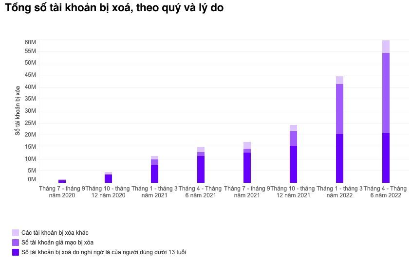 TikTok xóa 33,6 triệu tài khoản giả mạo trong quý 2.2022