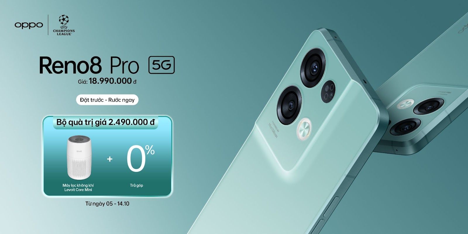 OPPO Reno8 Pro 5G ra mắt, bán từ 15.10