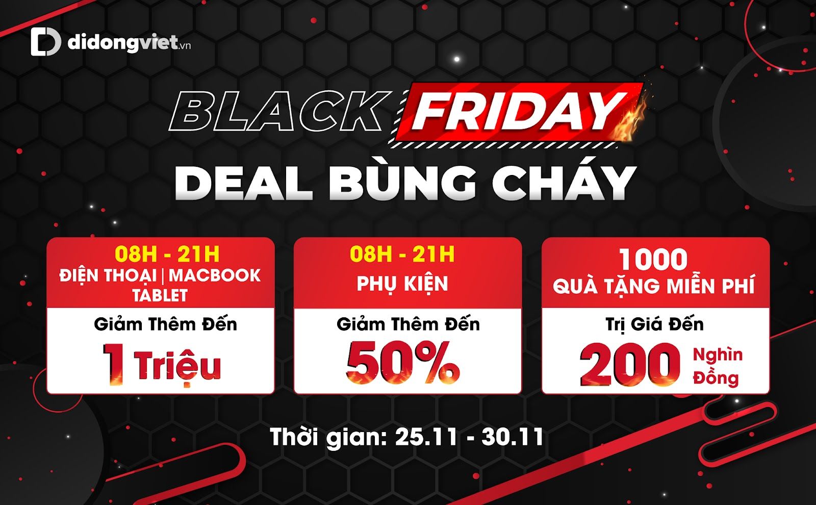 Black Friday: Điện thoại, MacBook, phụ kiện công nghệ ngập tràn ưu đãi, giảm thêm đến 50% 