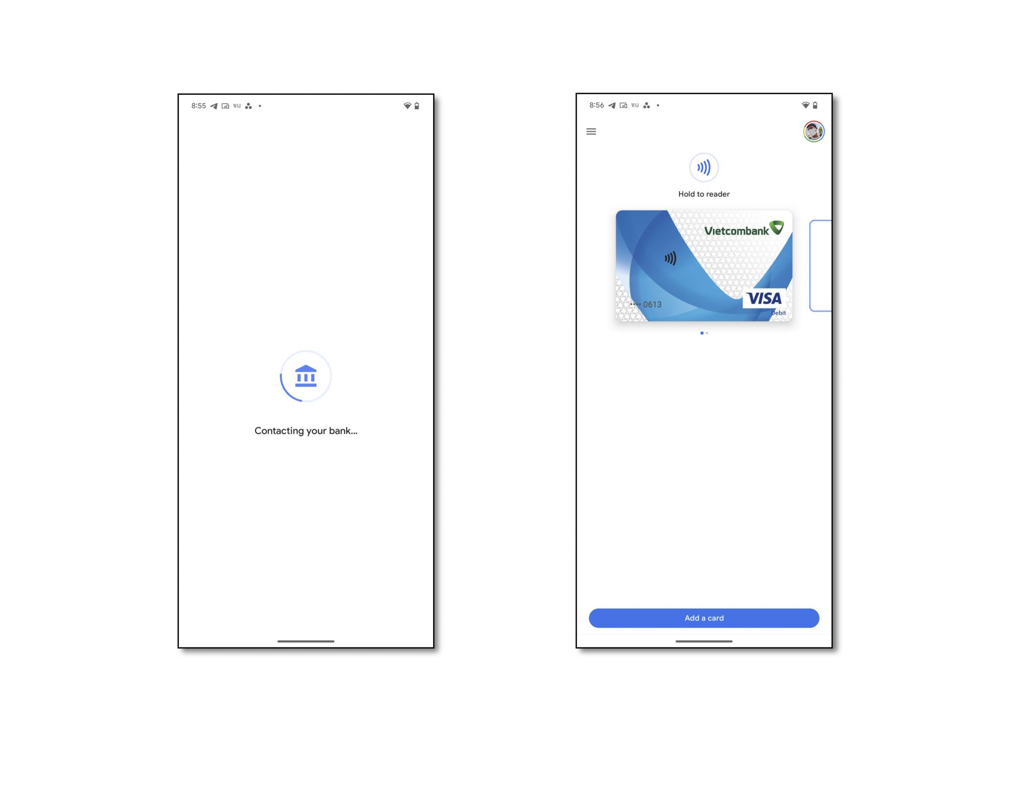 Tính năng thanh toán không tiếp xúc 'Tap to pay' đã chính thức sử dụng qua Google Wallet trên smartphone Android hỗ trợ NFC tại Việt Nam với sự tham gia của 7 Ngân hàng.