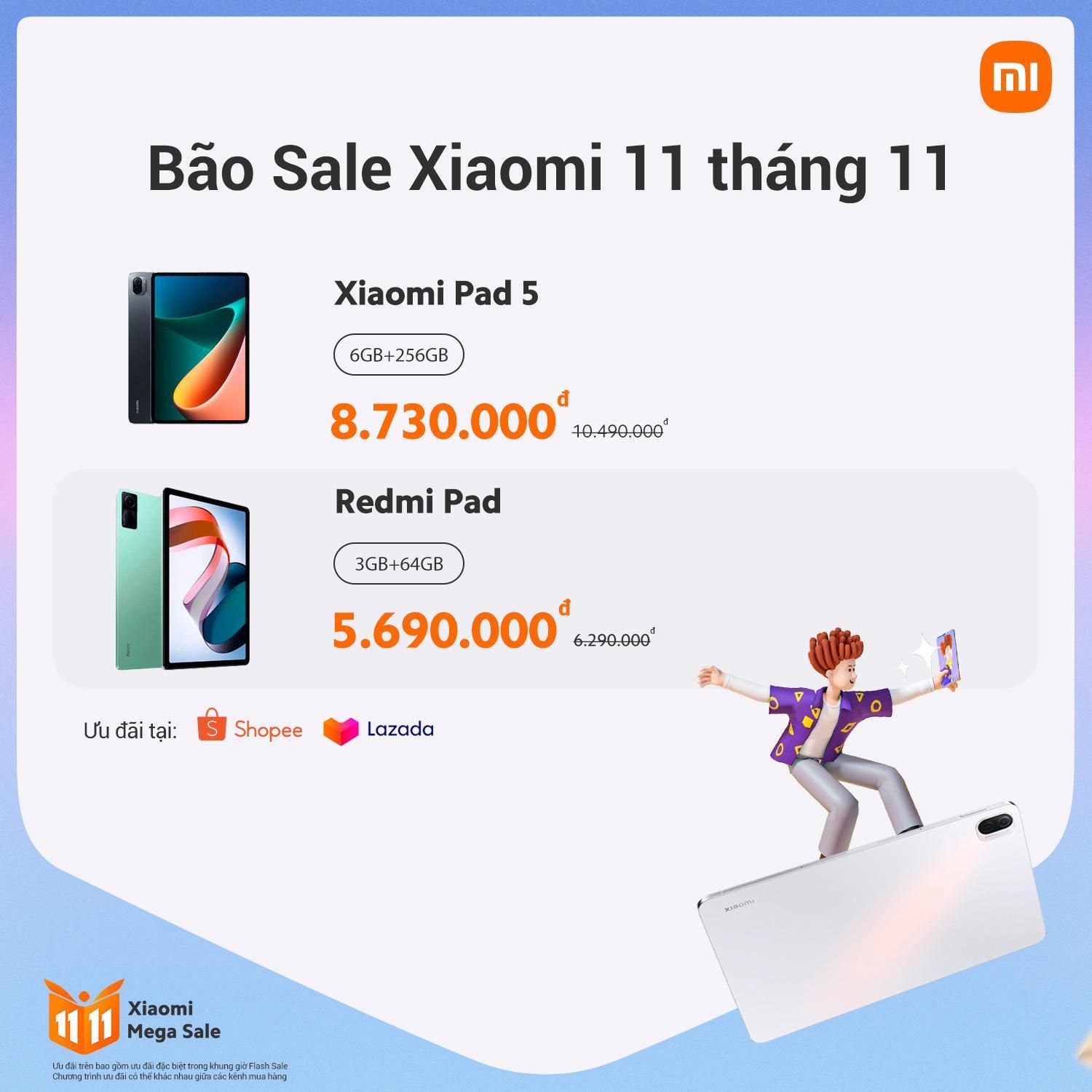 Xiaomi tung bão sale tại sự kiện 11.11