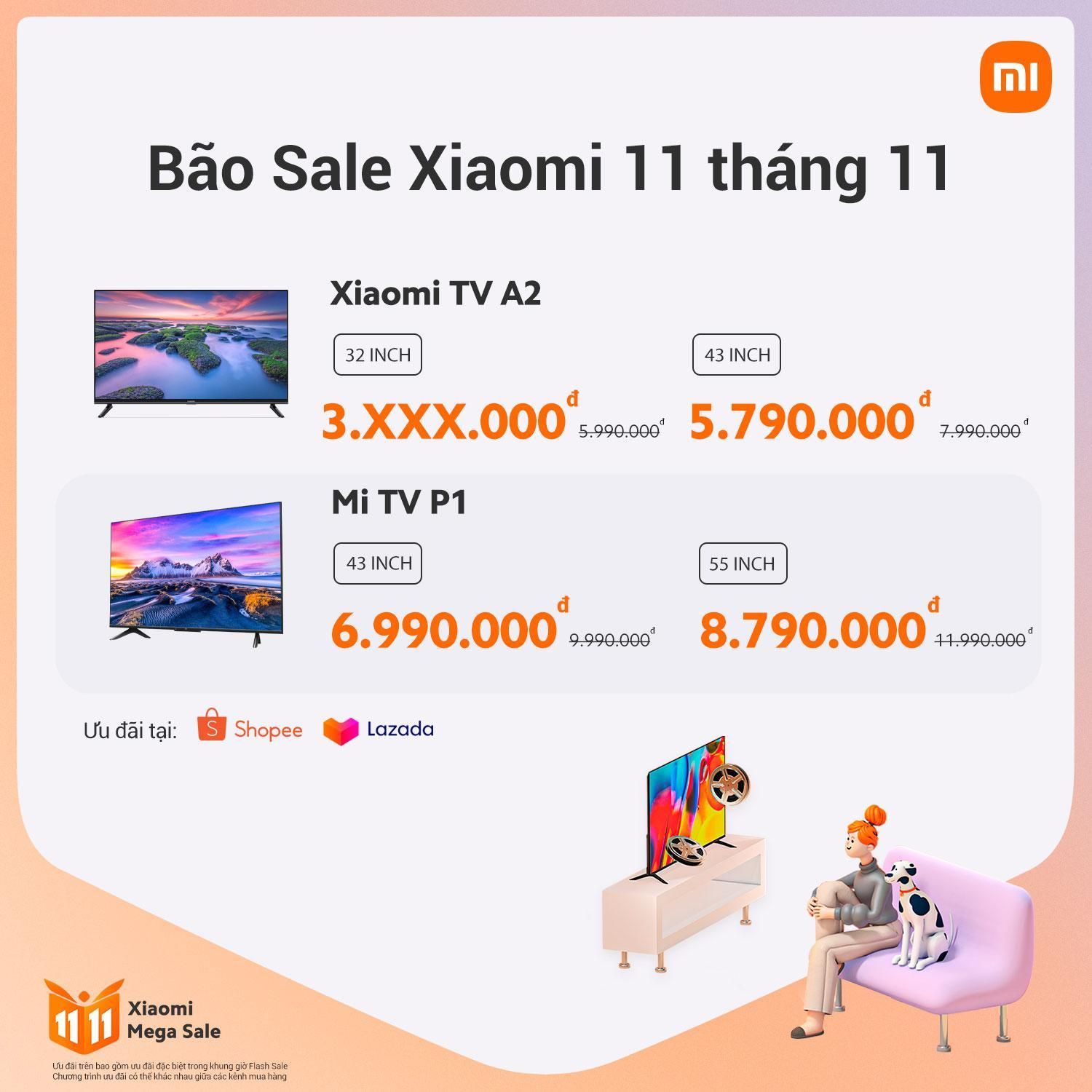 Xiaomi tung bão sale tại sự kiện 11.11