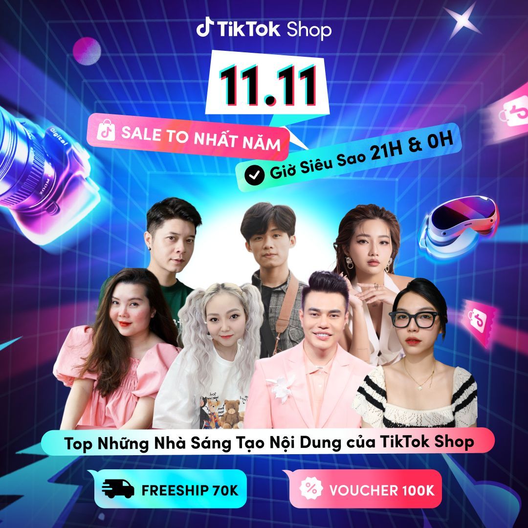 TikTok Shop khởi động chương trình 11.11 - Sale To Nhất Năm