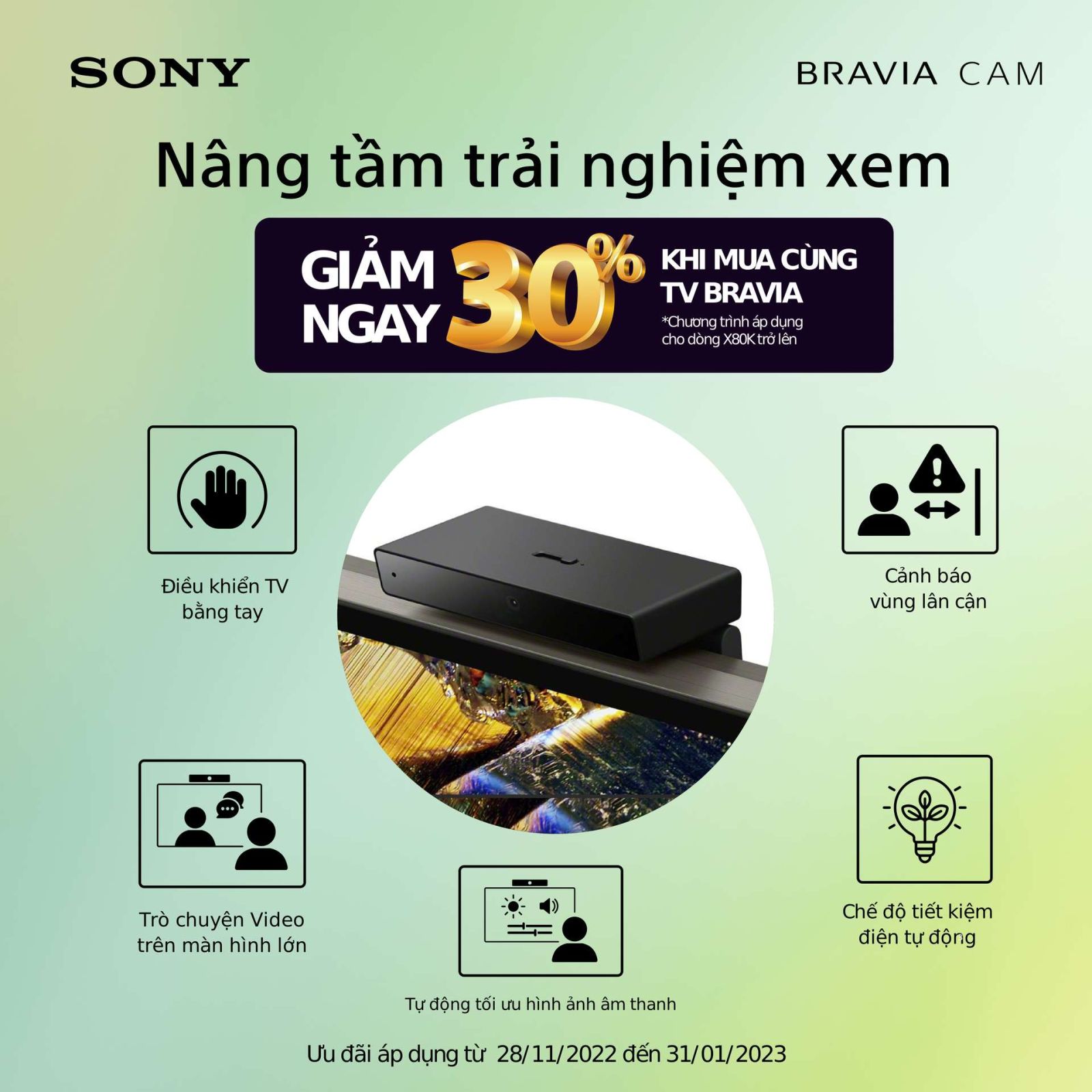 Sony ra mắt camera BRAVIA CAM