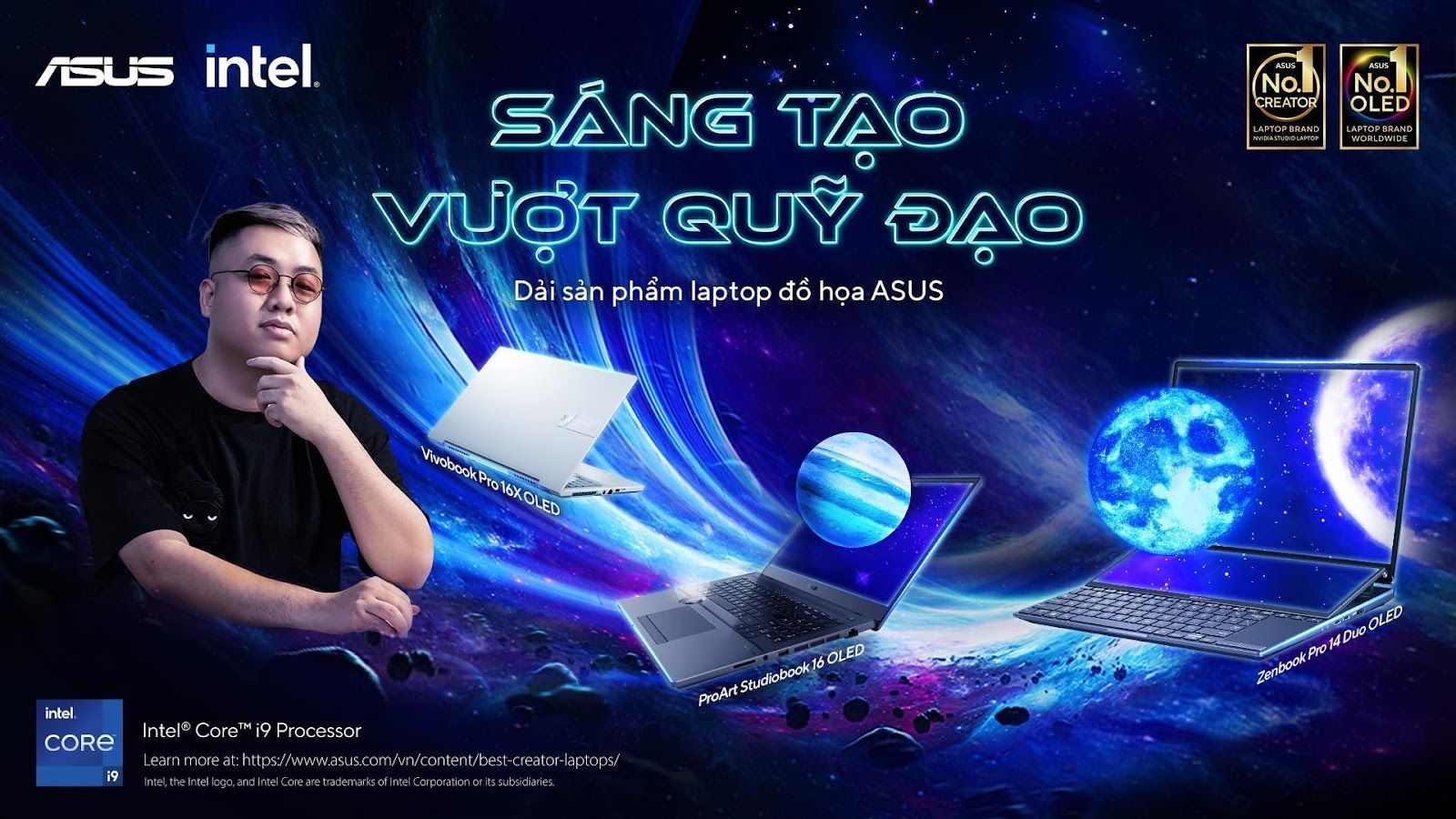 ASUS hợp tác cùng Nghệ sĩ thị giác Tùng Crazy Monkey trong sự kiện ra mắt laptop màn hình gập Zenbook 17 Fold OLED