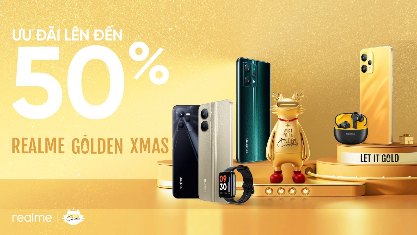 Realme giảm giá 'đậm' mùa lễ hội cuối năm, lên đến 1,7 triệu đồng