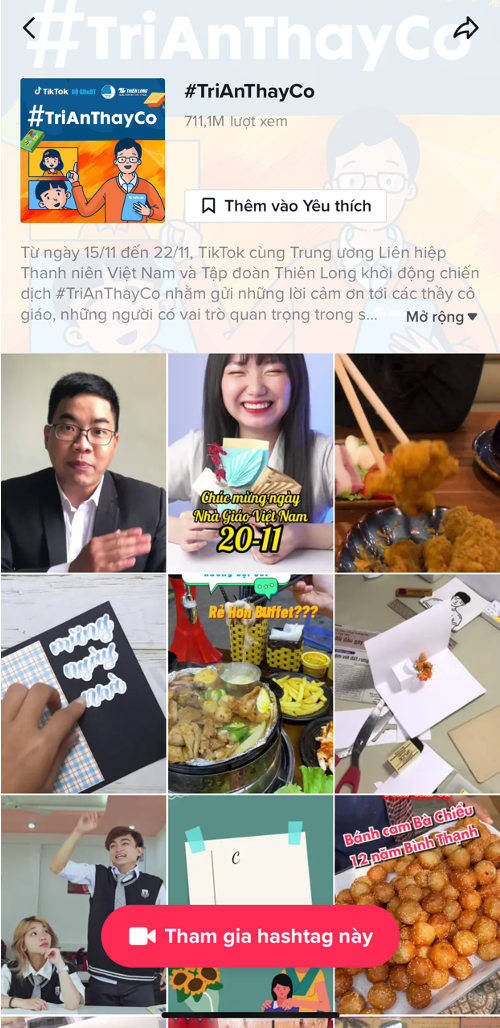 Những xu hướng hàng đầu tháng 11.2022 trên TikTok