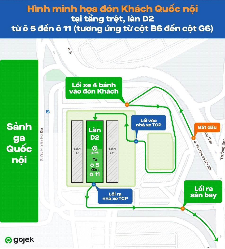 Gojek chính thức triển khai GoCar tại sân bay Tân Sơn Nhất