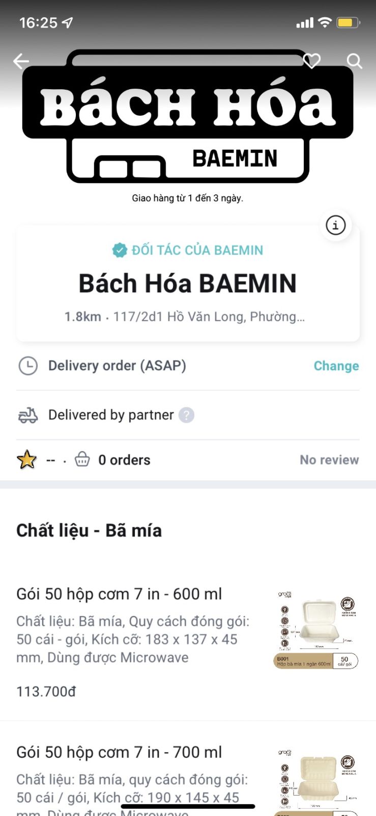 Ứng dụng BAEMIN giới thiệu 'Bách hóa BAEMIN'