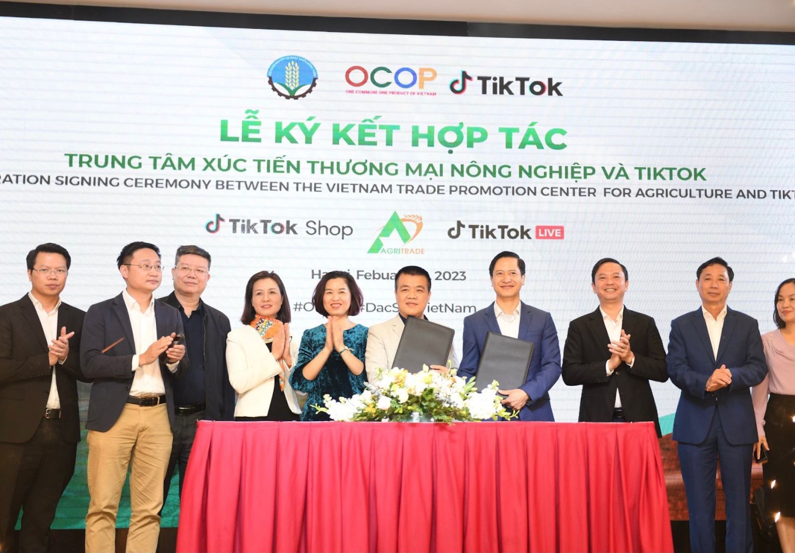 Trung tâm xúc tiến thương mại nông nghiệp - Bộ Nông nghiệp và Phát triển Nông thôn và TikTok ký kết Hợp tác Chiến lược Nâng cao Năng lực Chuyển đổi số cho chương trình OCOP quốc gia