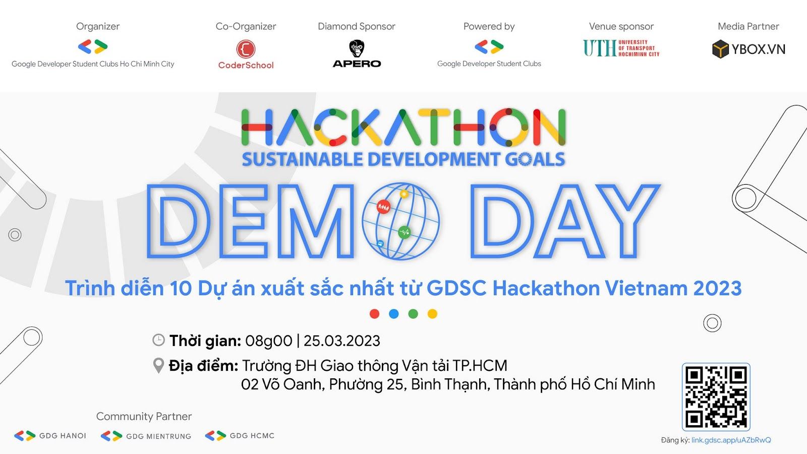 Trình diễn 10 dự án công nghệ xuất sắc nhất tại Demoday - Chung kết GDSC Hackathon VietNam 2023