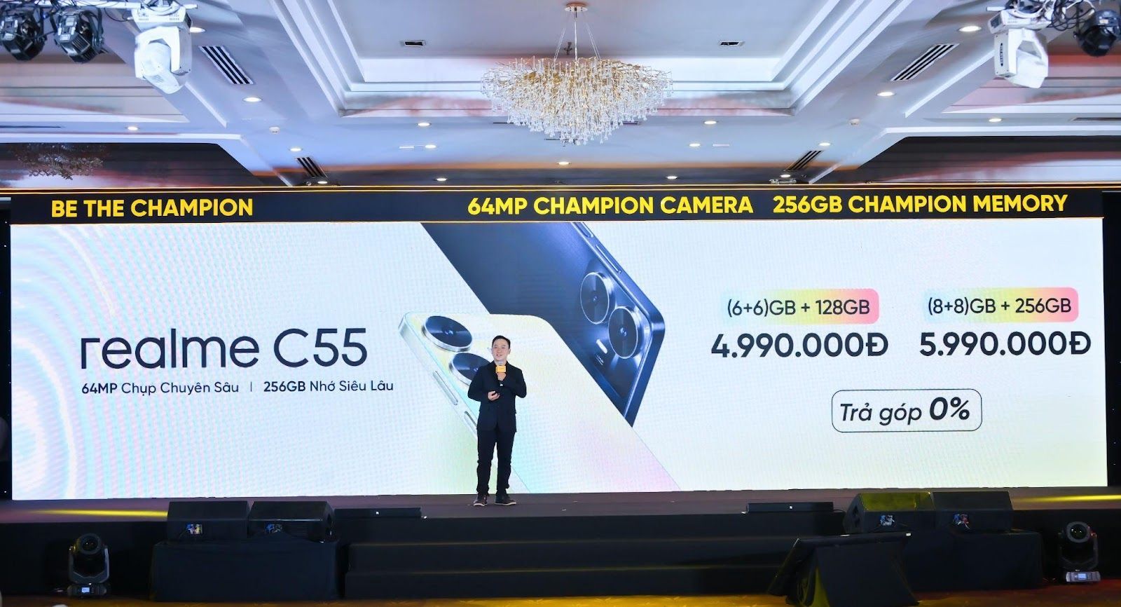 Chính thức mở bán realme C55 tại Việt Nam, realme giảm giá 300.000 đồng trực tiếp và tung cơ hội trúng Honda Wave RSX duy nhất từ 24/3 đến 2/4/2023