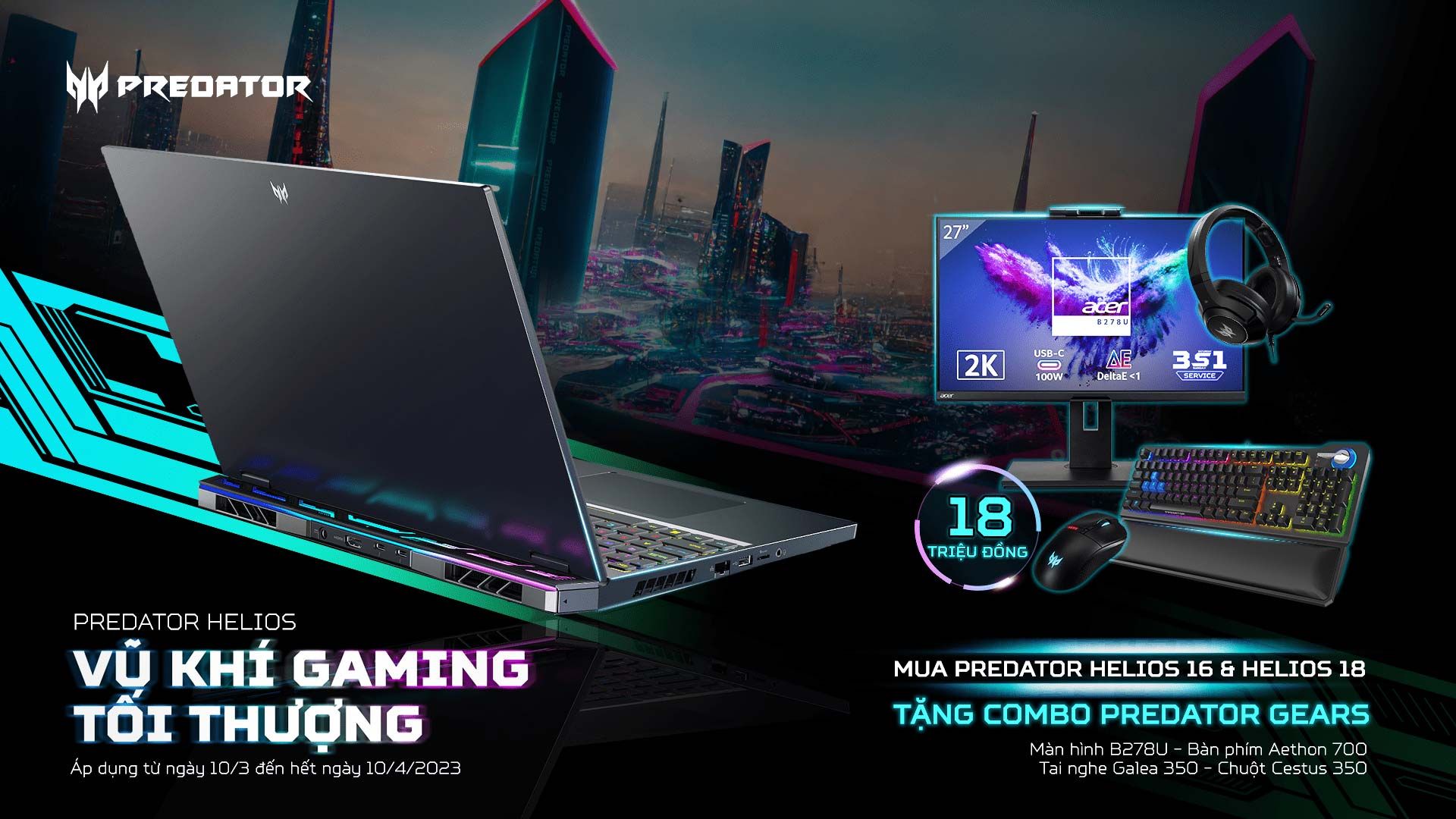 Acer Việt Nam ra mắt bộ đôi laptop gaming Predator Helios giá trên 110 triệu