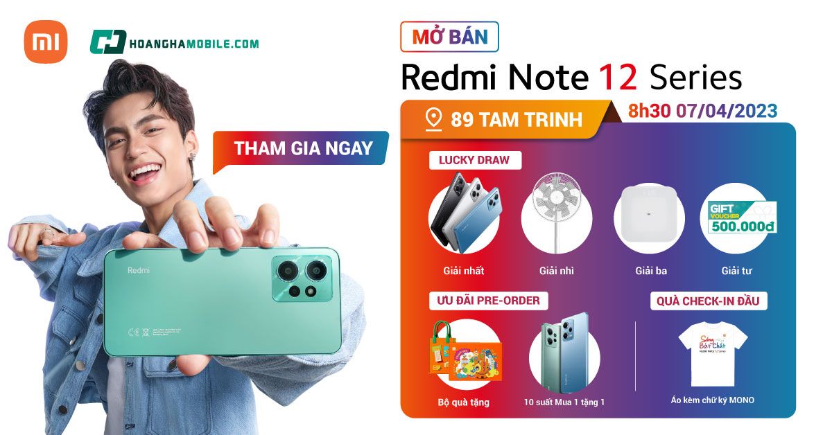 Mở bán Redmi Note 12 Series tại Việt Nam: Xiaomi chơi lớn với quà tặng lên tới 10 triệu