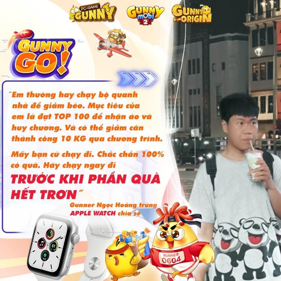 Hơn 4000 game thủ tham gia giải chạy bộ Gunny GO!