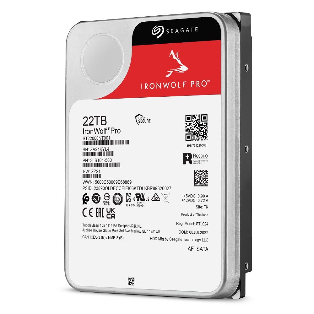 Seagate giới thiệu ổ cứng IronWolf Pro 22TB