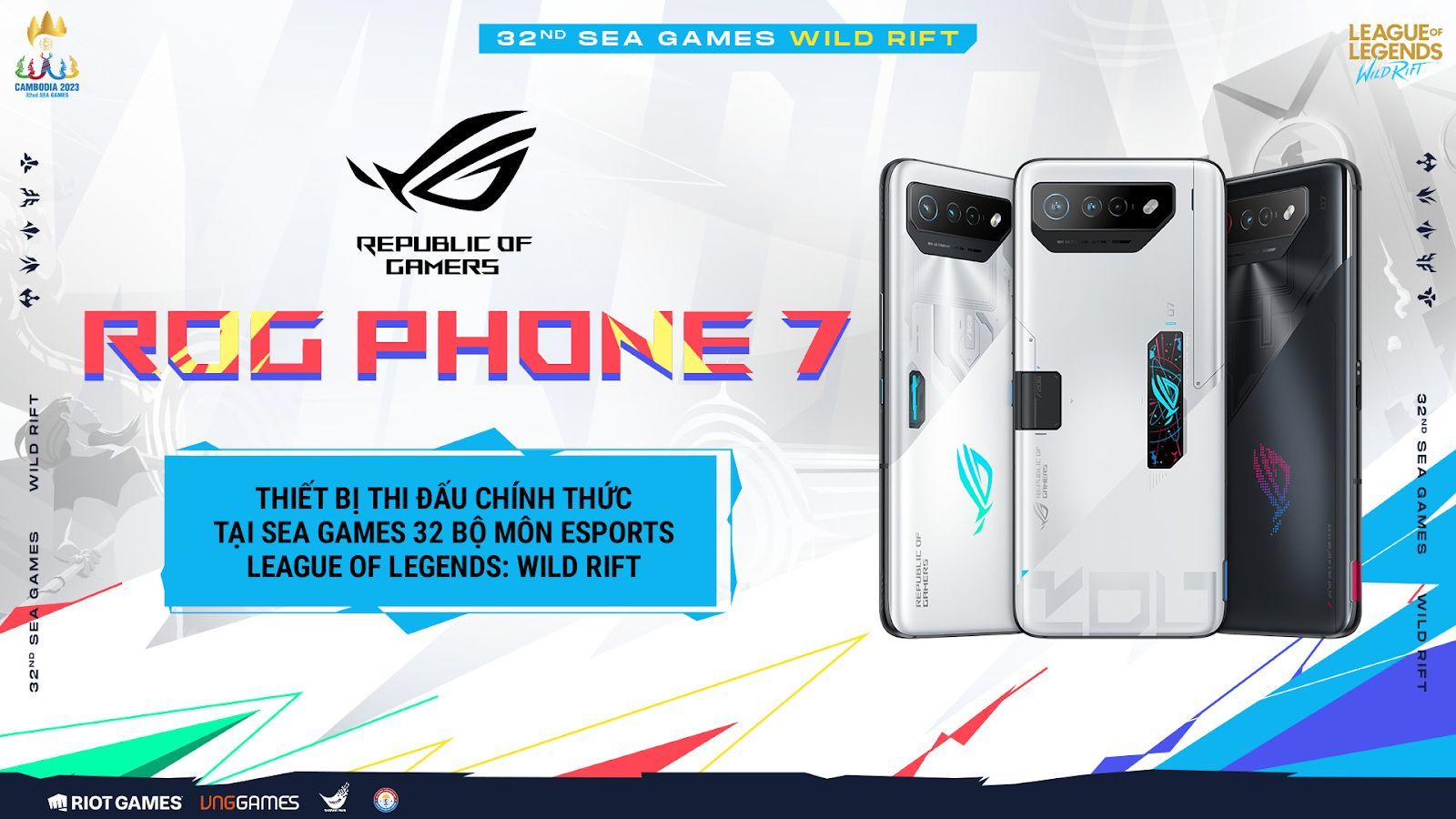 ASUS Republic of Gamers là nhà tài trợ thiết bị thi đấu chính thức tại SEA Games 32