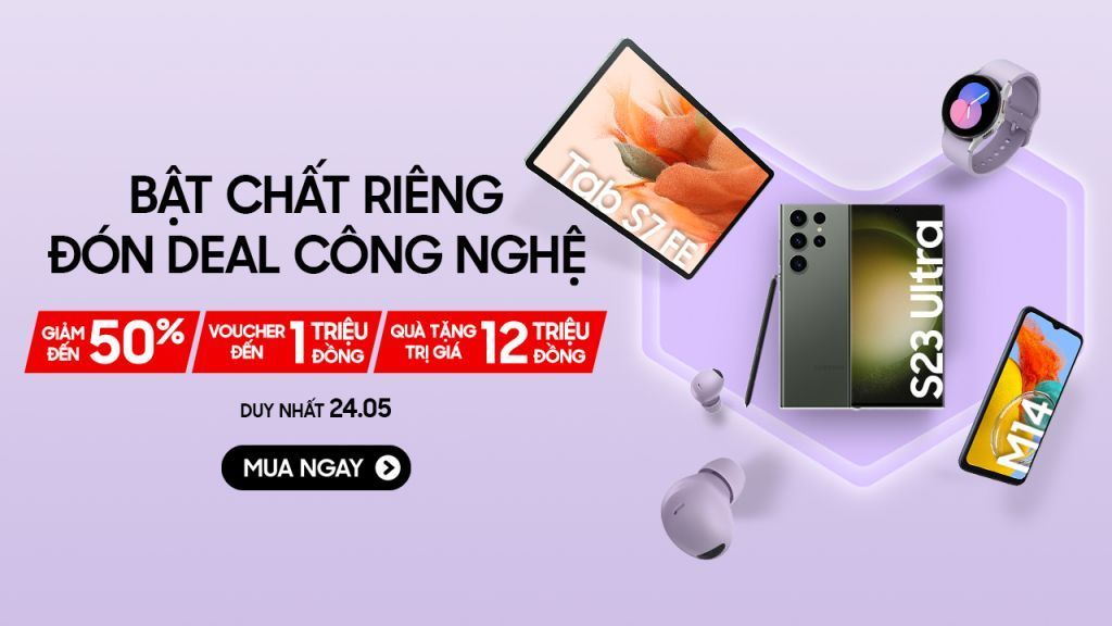 “Bật chất riêng – Đón deal công nghệ” tại Ngày Siêu Thương Hiệu Samsung x Lazada 2023