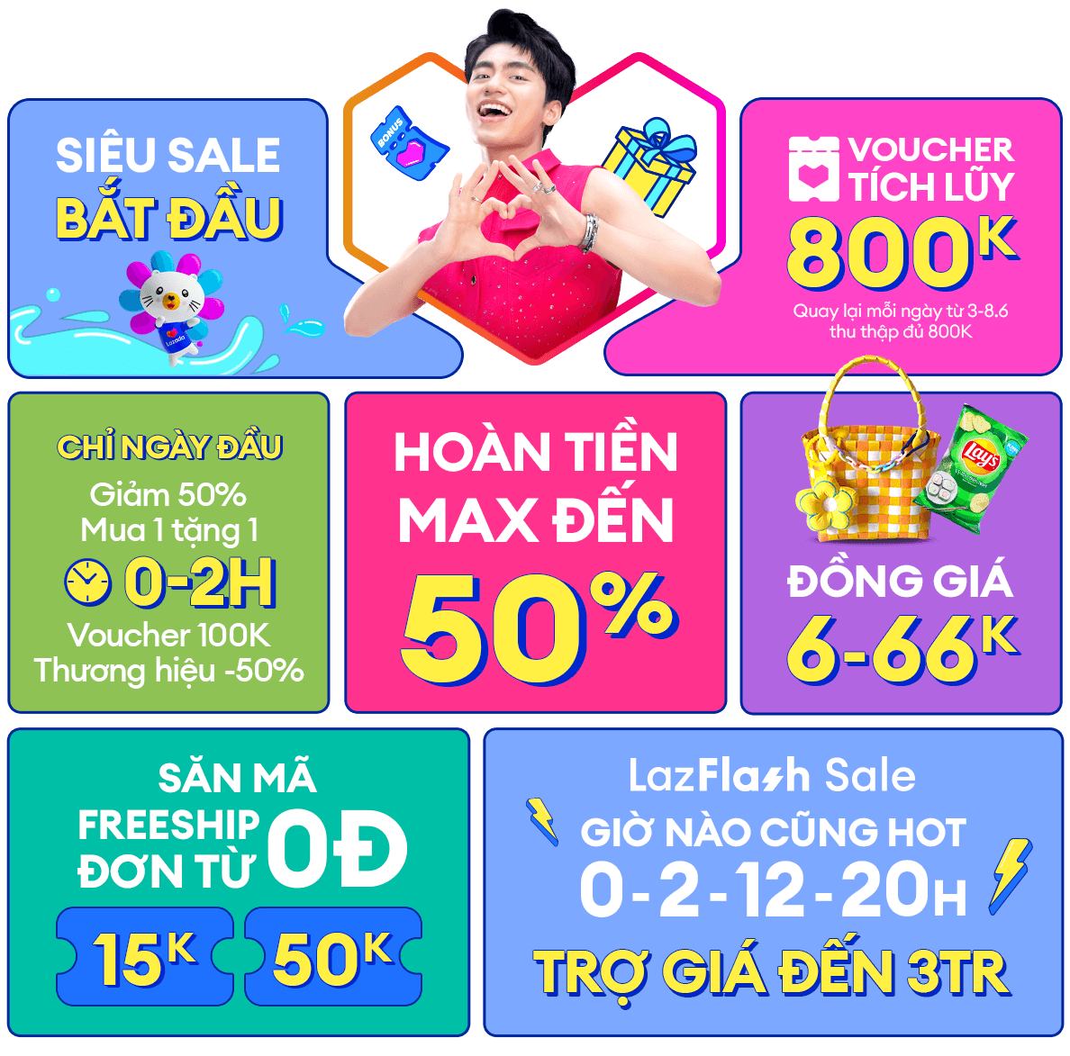 Hàng triệu sản phẩm sale hè "cực bốc" được tung ra trong lễ hội mua sắm 6.6 trên Lazada từ ngày 6/6 - 8/6