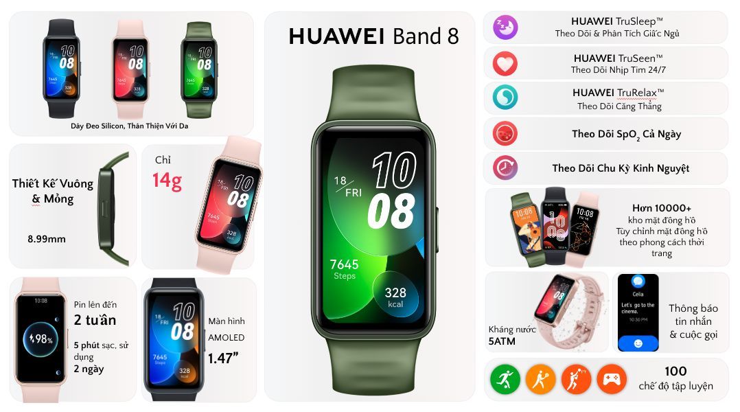 Huawei Watch 4, Band 8 và Freebuds 5 lên kệ từ 1/6