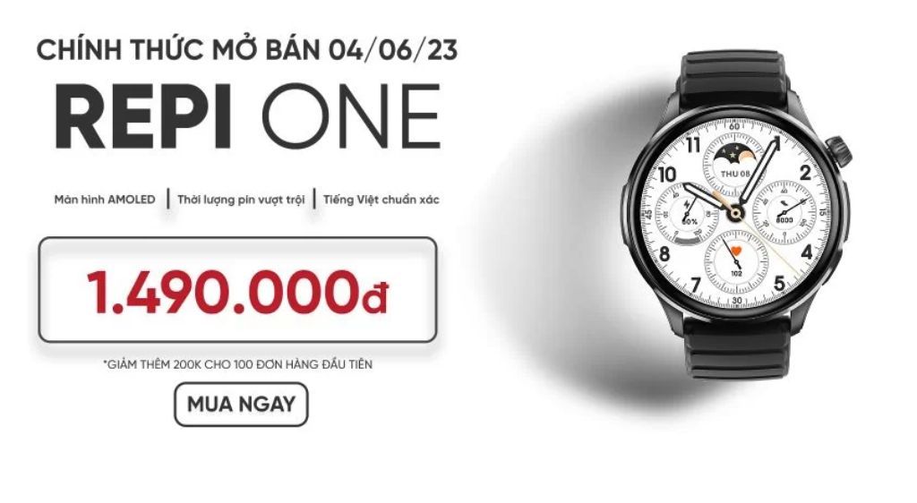 REPI ONE - Smartwatch phát triển bởi người Việt giá 1,490 triệu đồng