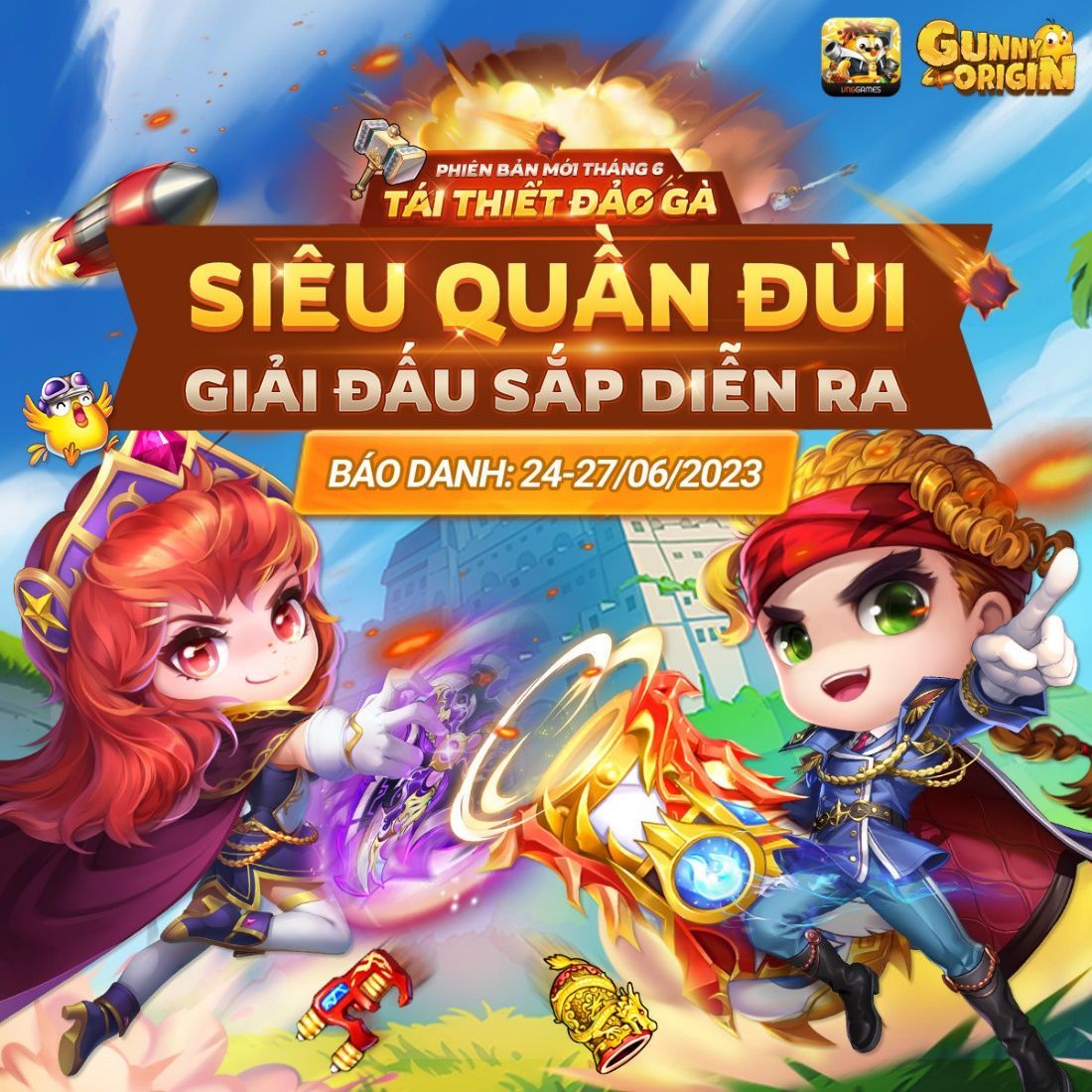 “Tái Thiết Đảo Gà” thay áo mới cho mùa hè rực rỡ của Gunny Origin 