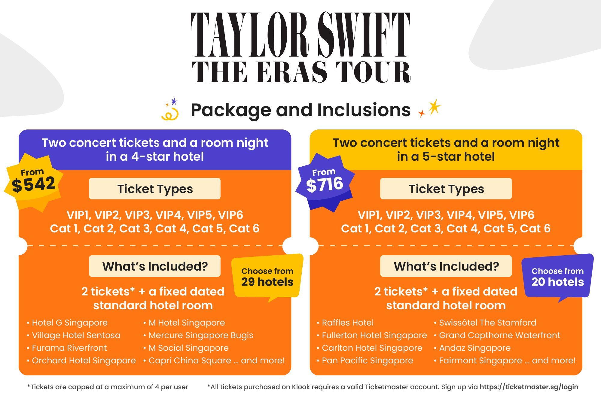 Klook chính thức công bố giá Taylor Swift | The Eras Tour in Singapore