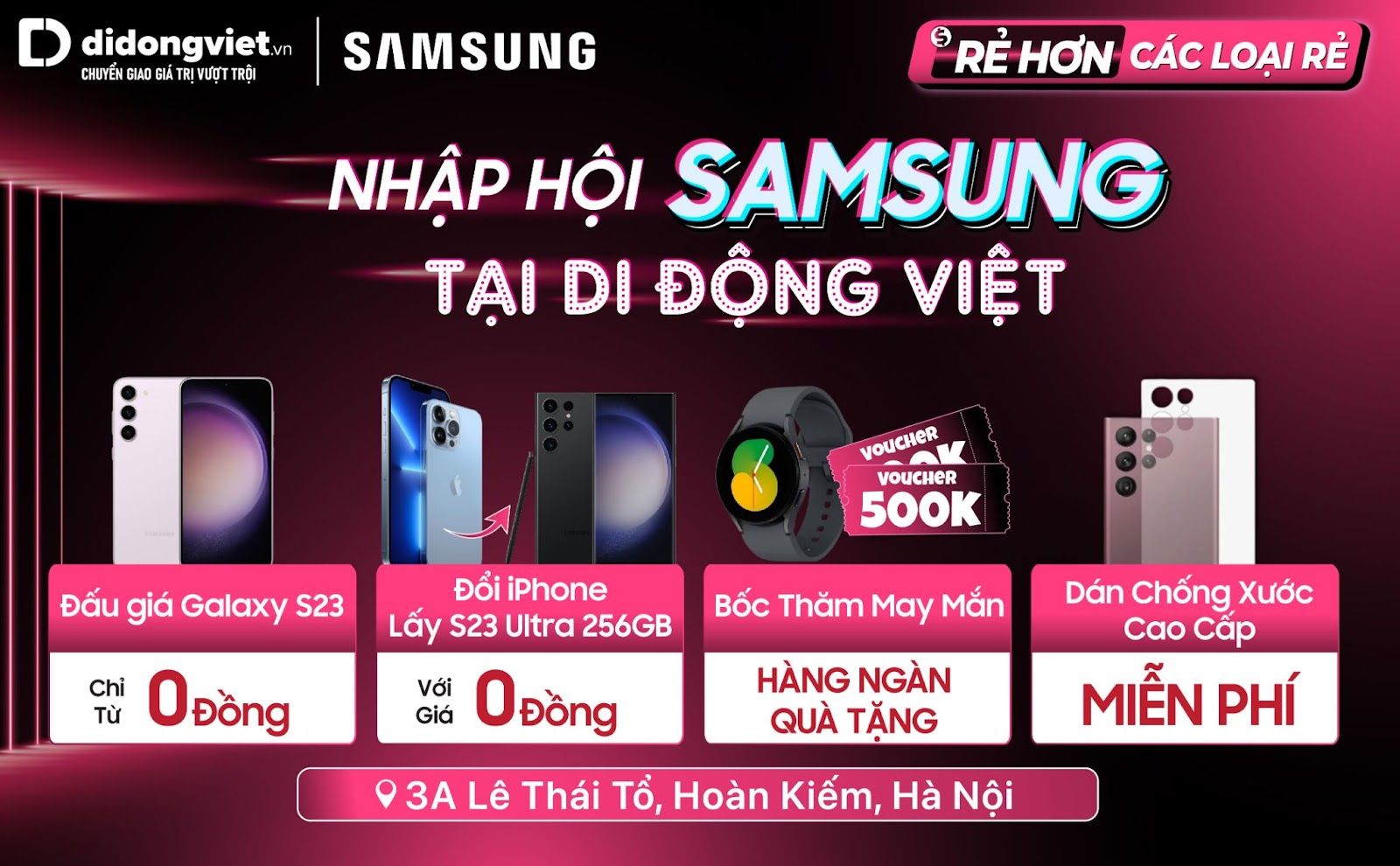 Đấu giá Galaxy S23 từ 0 đồng, cùng cơ hội nhận vé VIP concert Born Pink