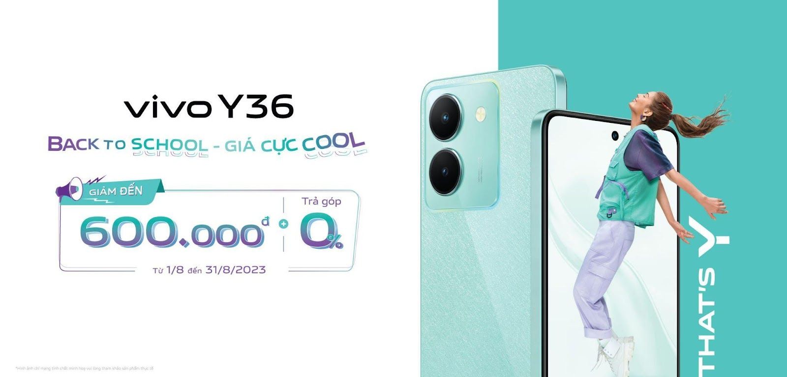 Vivo Y36 - Smartphone được săn đón mùa 'Back to school' tung ưu đãi cực chất