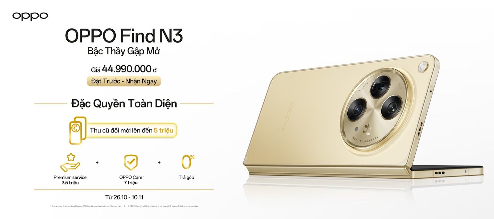 OPPO Find N3 Series chính thức có giá từ 23 triệu đồng